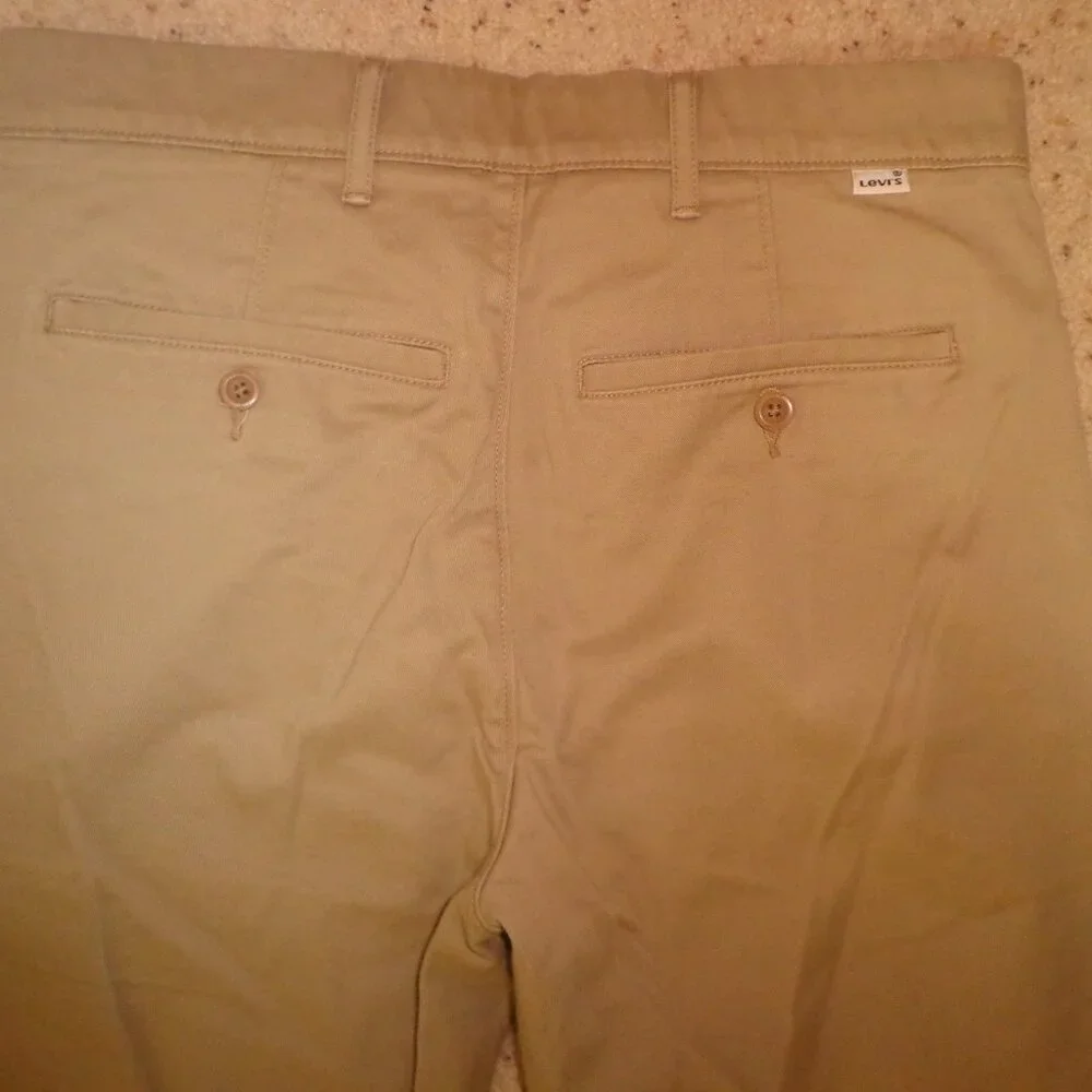 NWOT Levi's Strauss & Co. Two Horse Brand Pant W30xL32 Khaki Tan Zip/Button